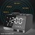 K11 Bluetooth Alarm Clock Speaker Creative Digital Music Clock Display Radio with Dual USB Interface, Support U Disk / TF Card / FM / AUX, EU Plug