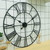40cm Retro Living Room Iron Round Roman Numeral Mute Decorative Wall Clock