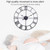 45cm Retro Living Room Iron Round Roman Numeral Mute Decorative Wall Clock