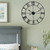 80cm Retro Living Room Iron Round Roman Numeral Mute Decorative Wall Clock