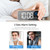 Bedside Alarm Clock Sound Control Mirror LED Music Clock