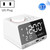 K11 Bluetooth Alarm Clock Speaker Creative Digital Music Clock Display Radio with Dual USB Interface, Support U Disk / TF Card / FM / AUX, US Plug