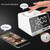 K11 Bluetooth Alarm Clock Speaker Creative Digital Music Clock Display Radio with Dual USB Interface, Support U Disk / TF Card / FM / AUX, UK Plug