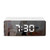 LED Mirror Alarm Clock Digital Snooze Table Clock Electronic Time Temperature Large Display with Wake Up Light