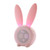 Cute Rabbit Silicone Induction Small Alarm Clock