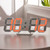 6609 3D Stereo LED Alarm Clock Living Room 3D Wall Clock