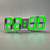 6609 3D Stereo LED Alarm Clock Living Room 3D Wall Clock