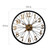 YX0806 60cm 3D Vintage Decorative Wall Clock Wheel Shape Household Large Wall Watch