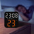 Simple Temperature Display Clock Three Alarm Clock Porch Wall Clock