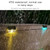 6 PCS LED Solar Deck Light Waterproof Garden / Home / Driveway / Stairs / Outside Wall