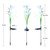 Simulated Lily Flower 4 Heads Solar Powered Outdoor IP55 Waterproof LED Decorative Lawn Lamp, Colorful Light
