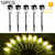 10 PCS Solar Energy Outdoor Lawn Lamp Stainless Steel IP65 Waterproof LED Decorative Garden Light