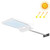 3.8W 48 Two-color LEDs Outdoor Waterproof Solar Wall Light Sensor Garden Light Street Light with Pole, Luminous Flux: 450lm