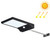 3.8W 48 Two-color LEDs Outdoor Waterproof Solar Wall Light Sensor Garden Light Street Light with Pole, Luminous Flux: 450lm