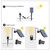 3W One for Three Solar Spotlight Outdoor IP65 Waterproof Light Control Induction Lawn Lamp, Luminous Flux: 300-400lm (RGB Cyclic Fixation)