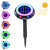 TG-JG00128 8 LEDs Spotted Long Tube Solar Outdoor Waterproof Plastic Garden Decorative Ground Plug Light Intelligent Light Control Buried Light, Colorful Dimming