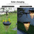 Solar Energy Conical Starlight Pendent Lamp IP55 Waterproof Outdoor Garden Decoration Light