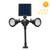 Solar Powered Robot LED Spotlight Double-headed Smart Sensor Light for Outdoor Lawn