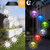 Outdoor Colorful LED Solar Wind Chime Light Garden Park Decorative Waterproof Light