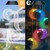 Outdoor Colorful LED Solar Wind Chime Light Garden Park Decorative Waterproof Light