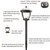 2 LED Solar Waterproof Outdoor Garden Light, Style: