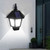 Solar Hexagon Wall Light Waterproof Smart Balcony Light,Style: Light Control Type