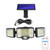Remote Control Solar Wall Light LED Triple Rotation Sensor Flood Light
