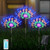 Solar Fireworks Lamp Grass Globe Dandelion Flash String With Remote Control