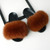 Fox Fur Slippers Flip-flops Non-slip Flat Fur Shoes Sandals for Women