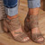 Openwork Carved Thick Bottom Women Sandals