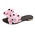 Summer Ladies Wild Word Slippers Bow Non-slip Beach Shoes