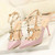Pointed Stiletto Rivets Shallow Mouth High Heels