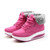 Women Booties Snow Lace Boots Autumn And Winter Female Wedge Shoes