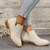 Autumn And Winter Pointed Low-Heeled Boots Women Low Tube Boots