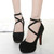 Women Shoes Round Toe Stiletto High Heels