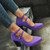Women Shoes Plus Size Double Buckle Heel Heels