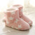 Winter Thick Bottom Home Boots Cotton Slippers For Women