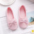 Bow Confinement Shoes Indoor Home Confinement Shoes Non-Slip Floor Bag Heel Slippers