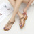Ladies Summer Bohemian Roman Sandals Seaside Flat Beach Shoes
