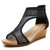 Ladies Summer Sandals All-Match Casual Mesh Thick Sole Wedge Heel Shoes