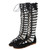 Women Roman Style Sandals Flat Hollow Strap High-Top Sandals