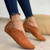 V-mouth Buckle Casual Suede Breathable Flat Shoes