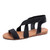 Women Flat Fish Mouth Sandals Elastic Band Roman Sandals