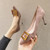 Women Suede High Heels Stiletto Pointed Toe Work Shoes Professional Etiquette Shoes