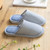 Autumn Winter House Slippers Striped Linen Non-Slip Soft Underside Cotton Flat Shoes