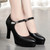 Women High Heels Comfortable Small Heel Temperament One Buckle Shoes