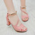 Summer Roman Style Metal One Buckle Chunky Sandals Women Casual High Heels