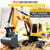 258-1 5 Channel 2.4G 1/24RC Remote-controlled Engineering Plastic Excavator Charging RC Car