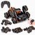 MoFun JC03 2.4G remote control six-wheel stunt car 360 degree swing arm without dead angle drift spray remote control car Dual control