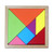Baby Toy Fine Wooden Jigsaw Puzzle Beech Tangram, Size: 15*15cm
